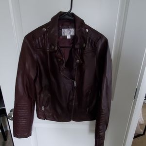Xhilaration Women's Faux Leather Jacket